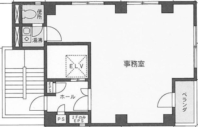虎ノ門石田印房ビル2F 間取り図