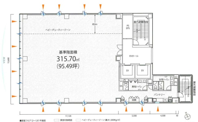 PMO日本橋茅場町5F 間取り図