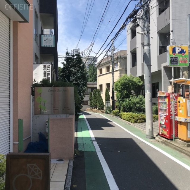 グリーンガーデン ビル前面道路