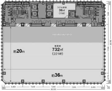 ニッセイ池袋ビル14F 間取り図