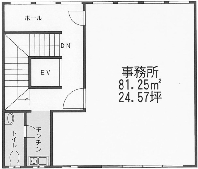 カワイビル4F 間取り図