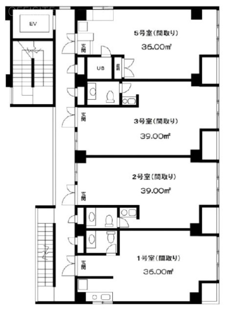 第2横芝ビル703 間取り図