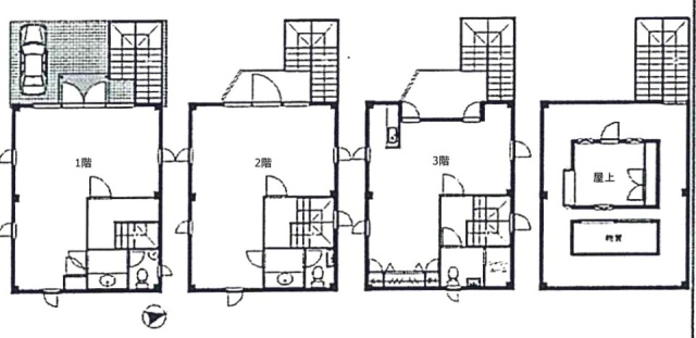 エルテ(松濤1丁目)ビル1F～3F 間取り図
