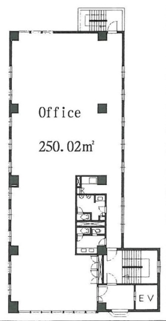 西五軒町ビル2F 間取り図