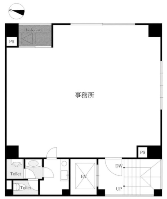 西日暮里STビル5F 間取り図