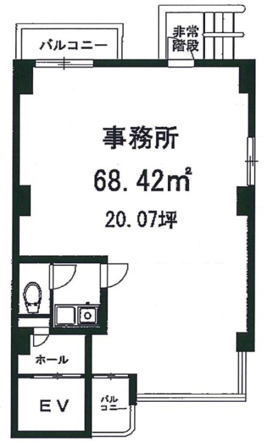 巳善第2ビル3F 間取り図