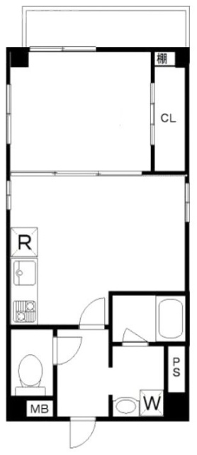 Park Hills旗の台ビル1F 間取り図