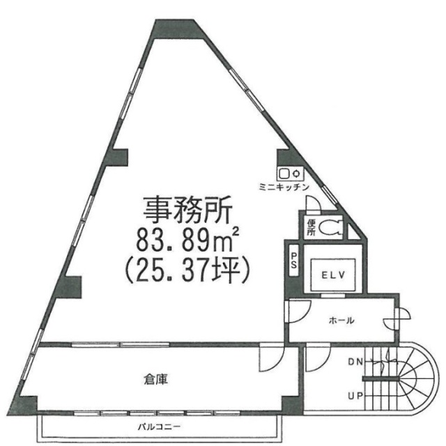 ユニハイト東京ビル5F 間取り図