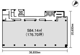 NBF東銀座スクエア8F 間取り図