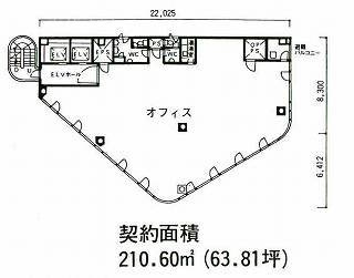 パシフィックマークス新宿サウスゲート6F 間取り図