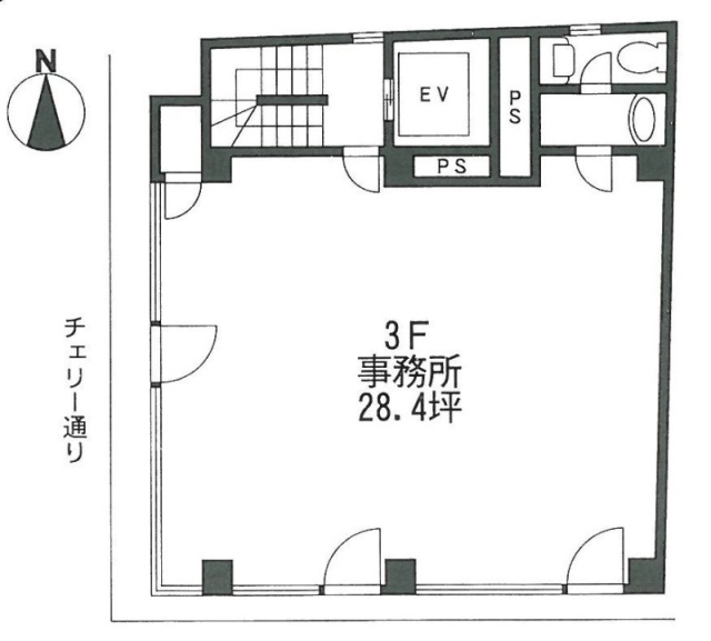 南青山KFKビルB1F 間取り図