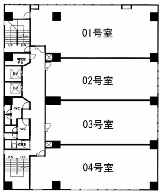 新横浜IKビル5F 間取り図