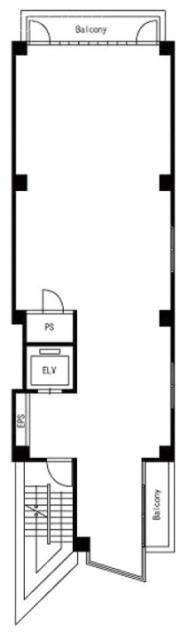 ひきだしのような家に6F 間取り図