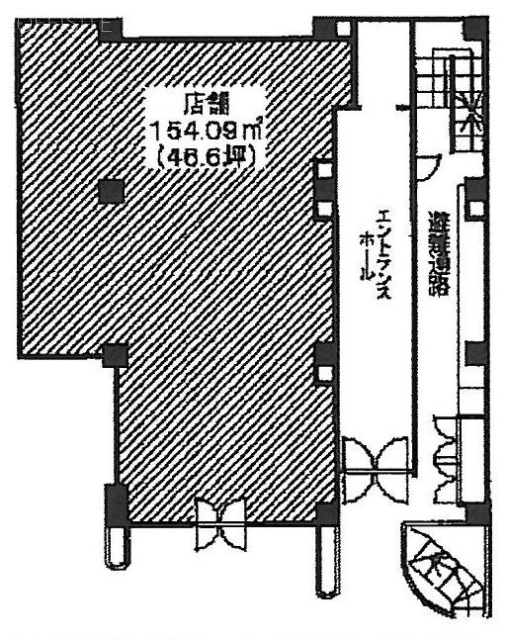 クオーレイナバビル1F 間取り図