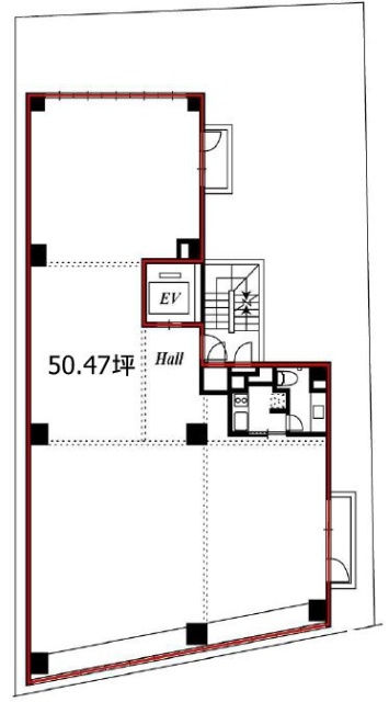 Leaf east(リーフイースト)2F 間取り図