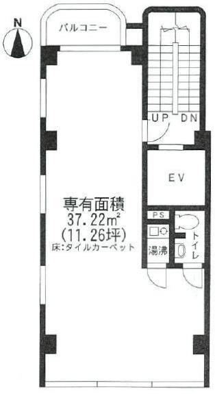 南麻布アコルトビル4F 間取り図