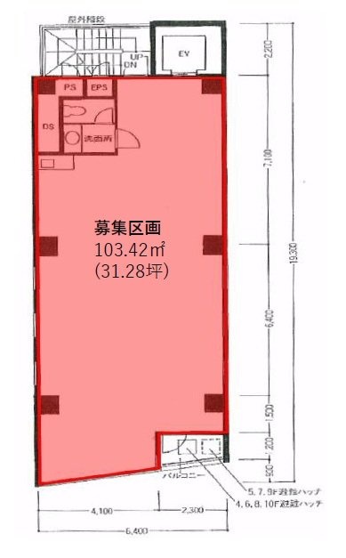 藤和宮益坂ビル7F 間取り図