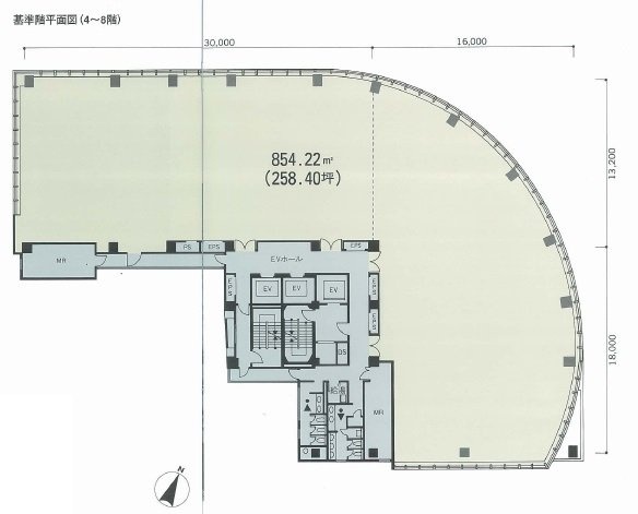 住友不動産浜町ビル6F 間取り図