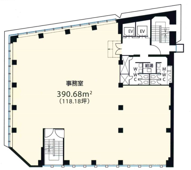 新宿イーストスクエアビル8F 間取り図