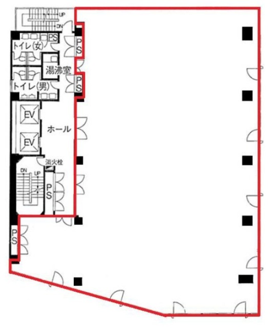 TK五反田ビル8F 間取り図