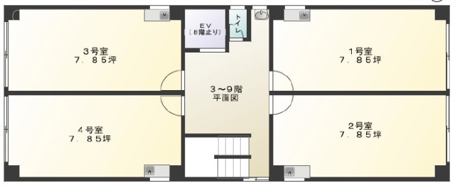 甲東ビル404 間取り図
