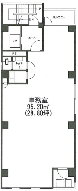 八木ビル4F 間取り図