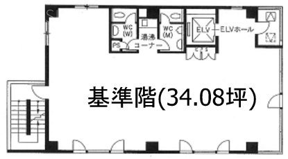 ヒキタカ五反田ビル9F 間取り図