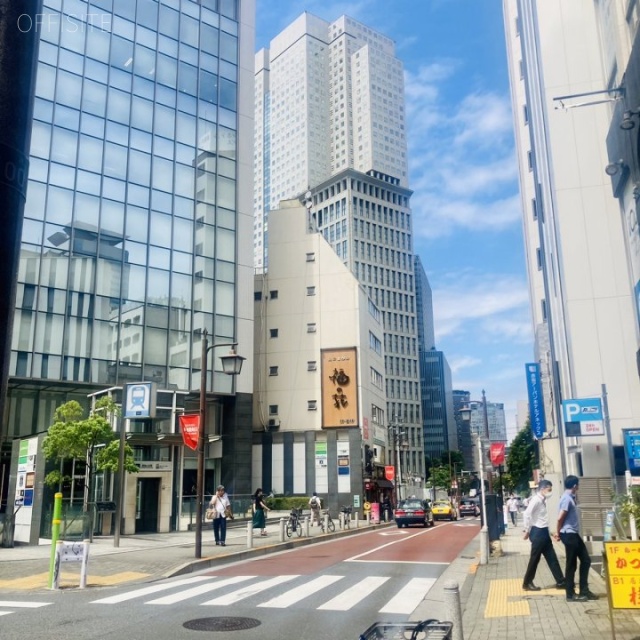 溜池ミツワビル ビル前面道路