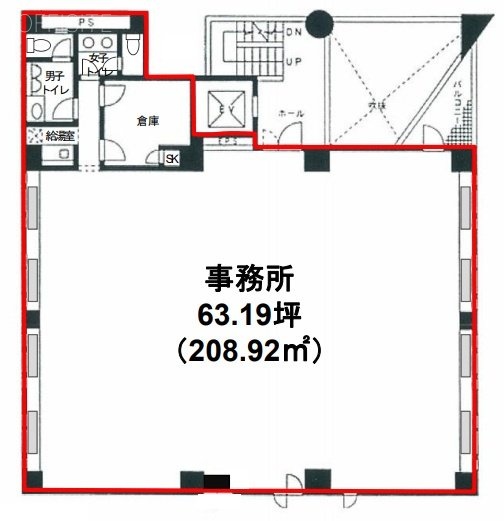 コルティーレ高田馬場7F 間取り図