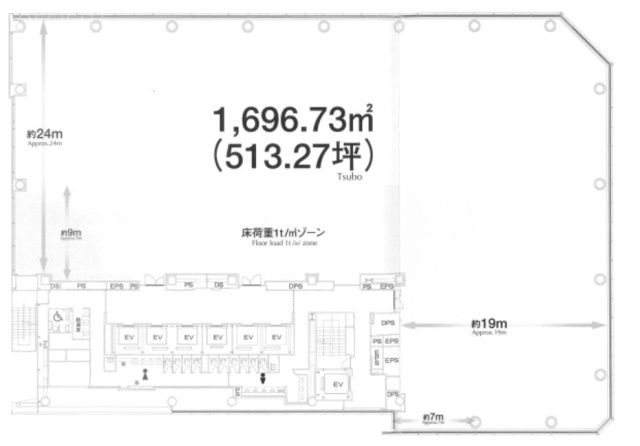 住友不動産品川シーサイドビル3F 間取り図