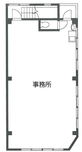 花園ビル2F 間取り図