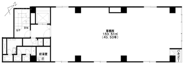 高木ビル5F 間取り図