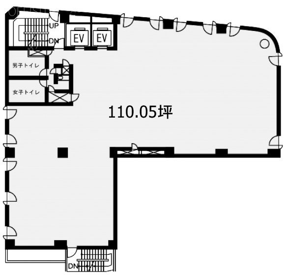 ラウンドクロス芝大門8F 間取り図