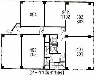 20山京ビル10F 間取り図