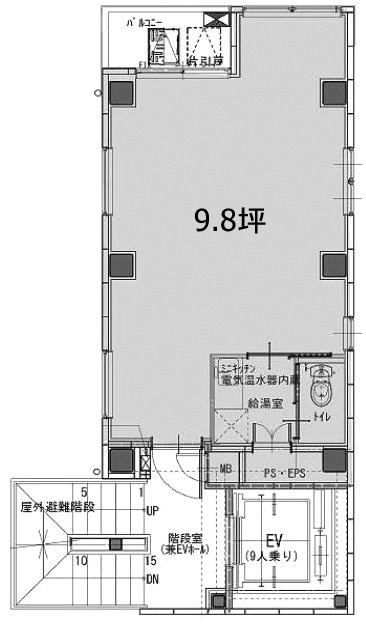 グランディール日本橋3F 間取り図