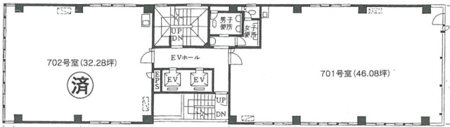 エフアイビル4F 間取り図