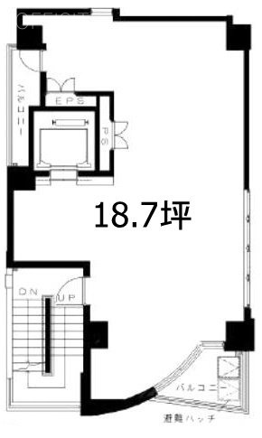 新宿EX(第113東京ビル)8F 間取り図