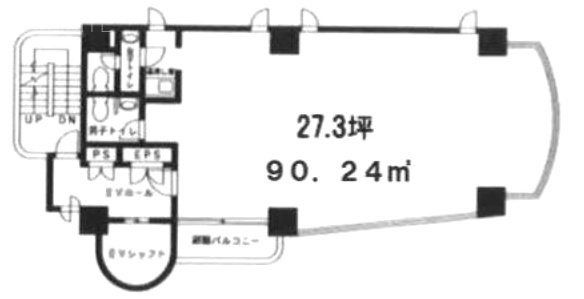 シガラキビル601 間取り図