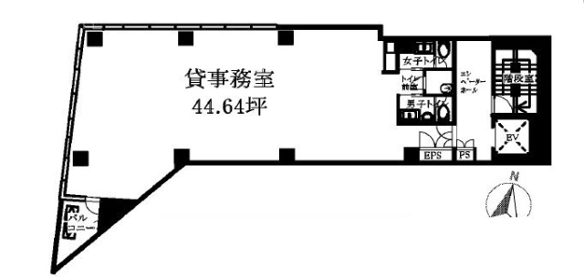 品川シティビル3F 間取り図