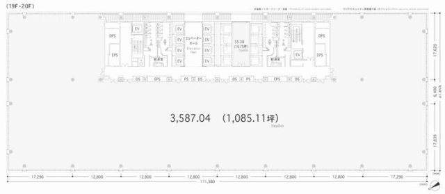 汐留住友ビル22F 間取り図