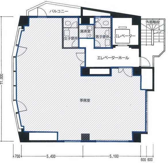 TOWER FRONT 神谷町6F 間取り図