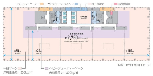 横濱ゲートタワー16F 間取り図