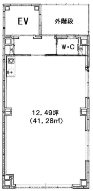 神山ビル2F 間取り図