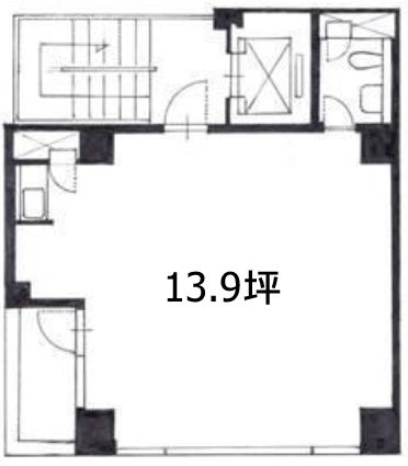 西新宿ビル10F 間取り図