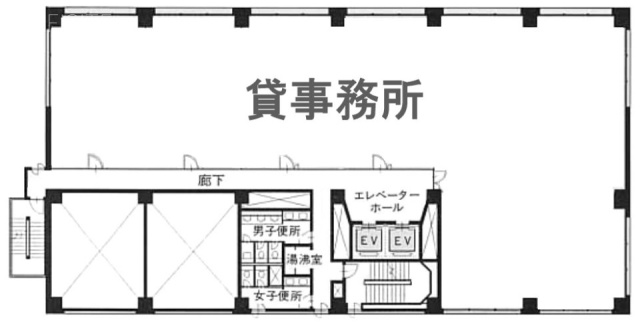 大樹生命新大橋ビル7F 間取り図