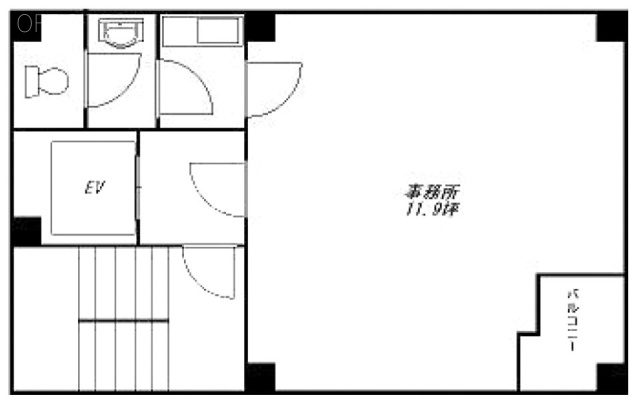 第2芝崎ビル3F 間取り図