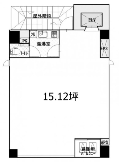 トーハン第5ビル8F 間取り図