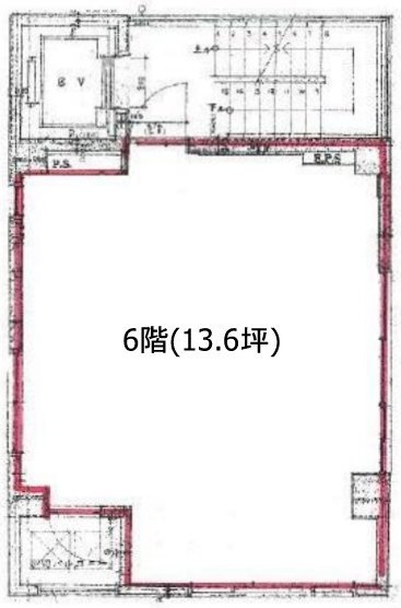桝よしビル6F 間取り図