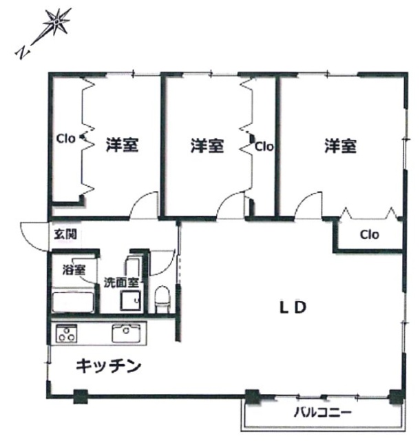ジャパンハイツ東陽6F 間取り図