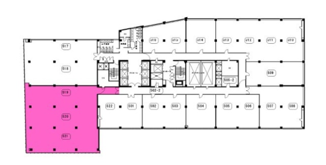 山王グランドビル5F 間取り図